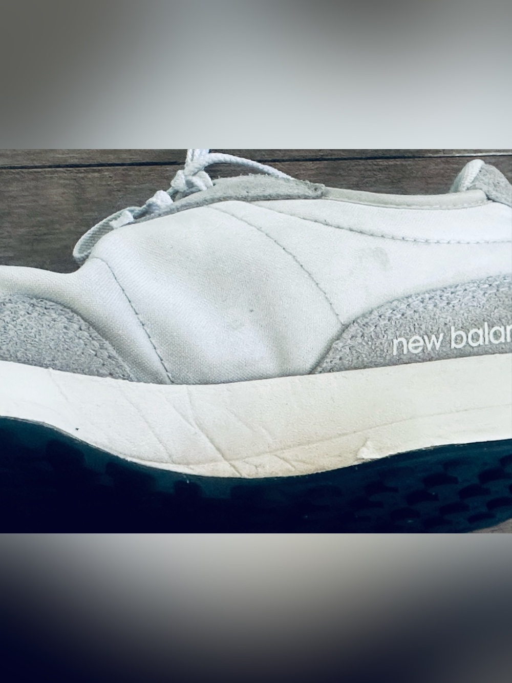 Women’s Sz 7.5 Black/Sea Salt New Balance 327 Sneakers - Picture 8 of 13